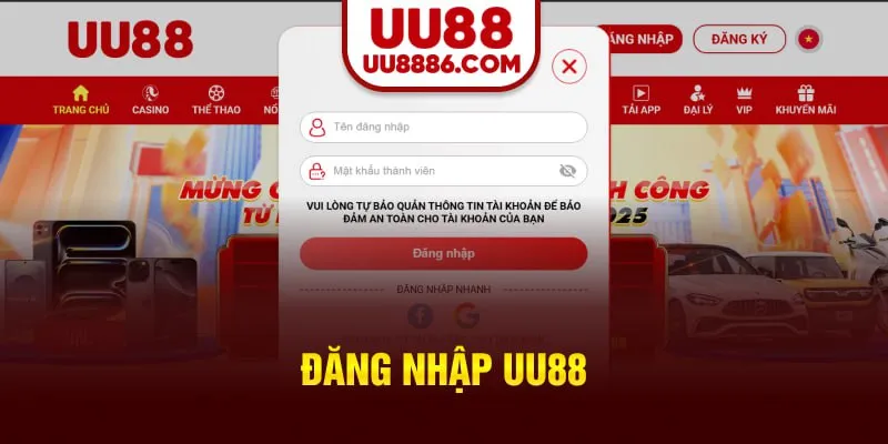 Đăng nhập UU88